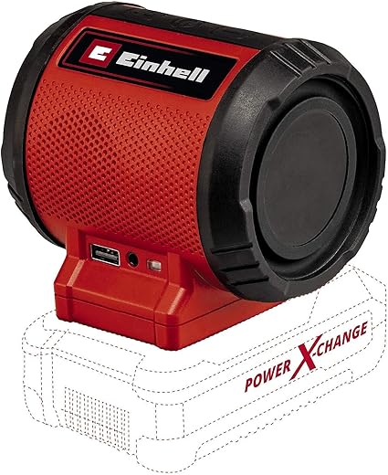 Einhell Akku-Lautsprecher TC-SR 18 Li BT - Solo Power X-Change (Lithium-Ionen, max. 85 dB, Bluetooth, AUX-/USB-Anschluss, intuitives Bedienfeld, ohne Akku und Ladegerät)