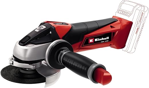 Einhell Akku-Winkelschleifer TE-AG 18/115 Li-Solo Power X-Change (18 V, 115 mm Scheibendurchmesser, 28 mm Schnitttiefe, Softstart, ohne Trennscheibe, ohne Akku)