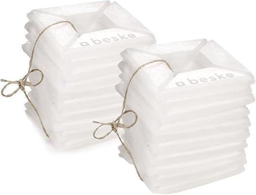 Betonfeuer® XL-Nachfüllwachs Beske-Manufaktur (20 Wachsplatten) | Praktische Wachsplatten zum Wiederbefüllen von Betonfeuern | für die Größen 17x17x17 und 24x24x13