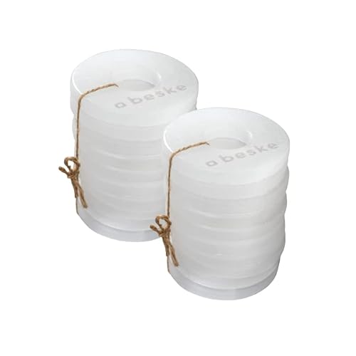 Nachfüllwachs für Betonfeuer® der Beske-Manufaktur (20 Wachsplatten), Praktische Wachsplatten zum Wiederbefüllen von Betonfeuern, Geeignet für alle runden Betonfeuer Outdoorkerze Gartenfackel