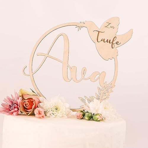 Cake Topper Taufe I Kommunion I Konfirmation I Glaube I Kuchentopper I Kuchen Topper I Caketopper Name