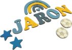 7cm Holzbuchstaben, Türbuchstaben für Kinderzimmer, Taufgeschenk, Geburtsgeschenk, Traumwelten-Zimmermann Deko, personalisierbar,...