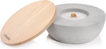 Betonfeuer® der Beske-Manufaktur mit 'Dauerdocht' | Durchmesser 24cm 'breiter Rand'...