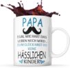 Papa zum Glück hast du keine hässlichen Kinder Geschenk Tasse...