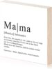 Yuweli® Holzbild Definition Mama Muttertagsgeschenk personalisiert mit Name zum Hinstellen...